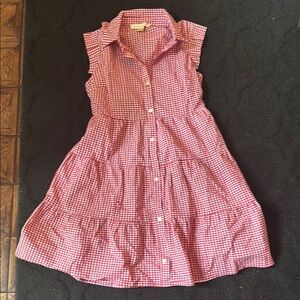 Monteau‎ Pink and White Tiered Sundress